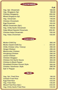 The Golden Hut menu 3