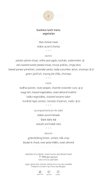 Indian Accent menu 2