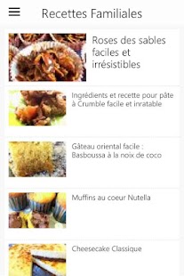 Lastest Recettes Familiales APK for PC