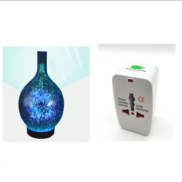 Dyfuzor Aromatu 3D Szklany Kolorowa Lampa Nawilżacz Powietrza Lampka Nocna Zrelaksuj się i ciesz się idealnym klimatem w swoim domu
