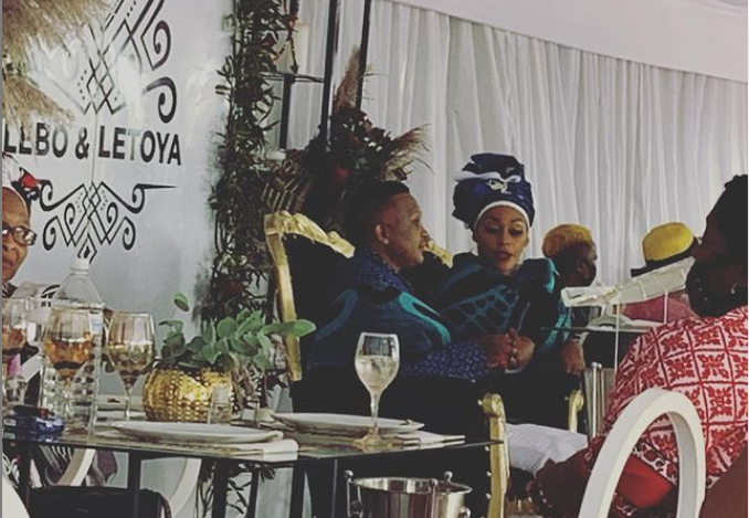 Businesswoman Lebo Keswa and actress Letoya Makhene said "I do" in a traditional ceremony.