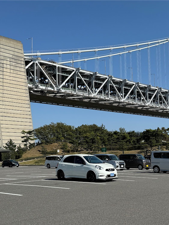 マーチの橋と愛車・瀬戸大橋・四国旅・おマーチしてます・ドライブに関するカスタム事例の投稿画像3枚目