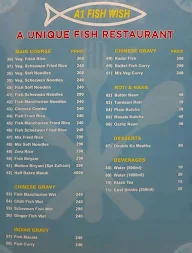 A1 Fish Wish menu 1