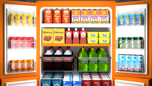 Screenshot Fill Up Fridge：Organizing Game