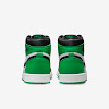 air jordan 1 high black and lucky green