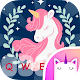 Download Sparkle Star Pink Unicorn Keyboard Theme for Girls For PC Windows and Mac 1.0