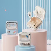 Tai Nghe Nhét Tai Không Dây Bluetooth Tws Hình Doraemon Phong Cách Retro