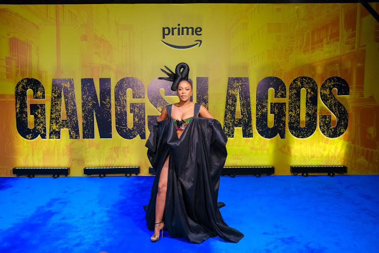 Nomzamo Mbatha at the Gangs Of Lagos premiere in Nigeria.