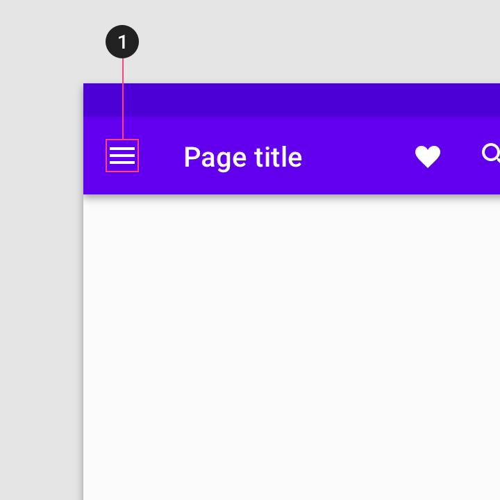 omvendt atlet skrå App bars: top - Material Design