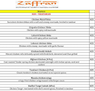 Zaffran menu 3