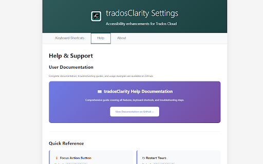 tradosClarity screenshot 3