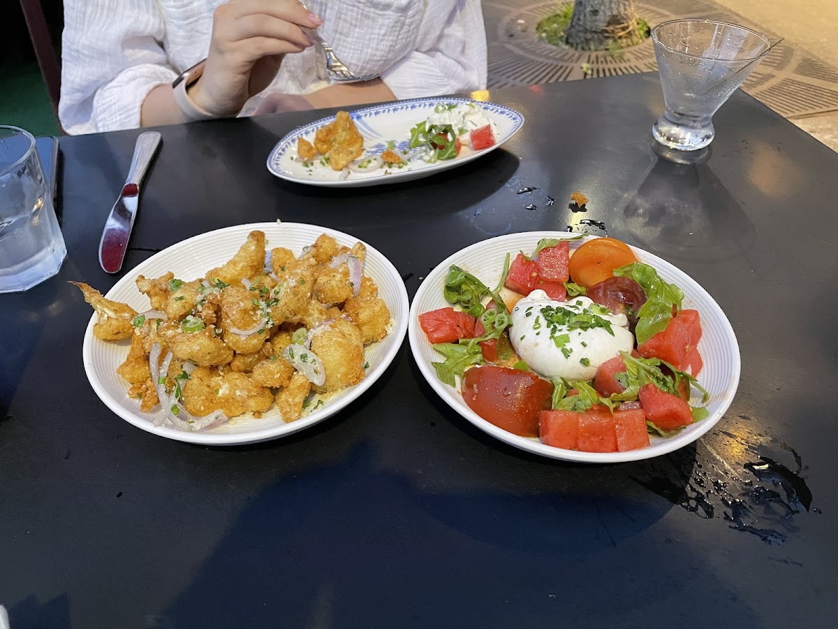 Popcorn cauliflower & burratta