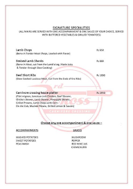 3Rd Cross Steakhouse & Grills menu 8