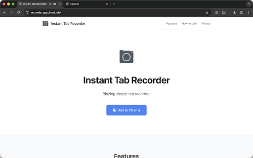 Instant Tab Recorder screenshot 1