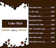 Cake Club menu 1
