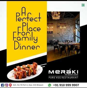 Meraki - The Creative Cuisine menu 