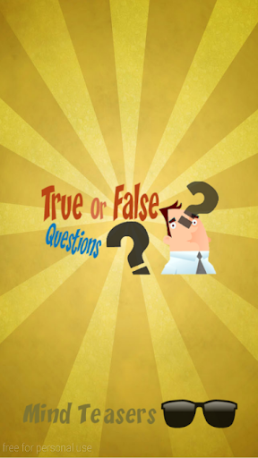 True or false questions