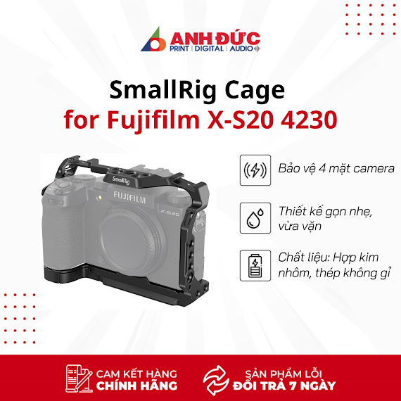 Khung Máy Ảnh Smallrig Cage For Fujifilm X - S20 4230 - Hàng Nhập Khẩu