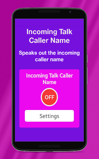 Incoming Caller Name Talker