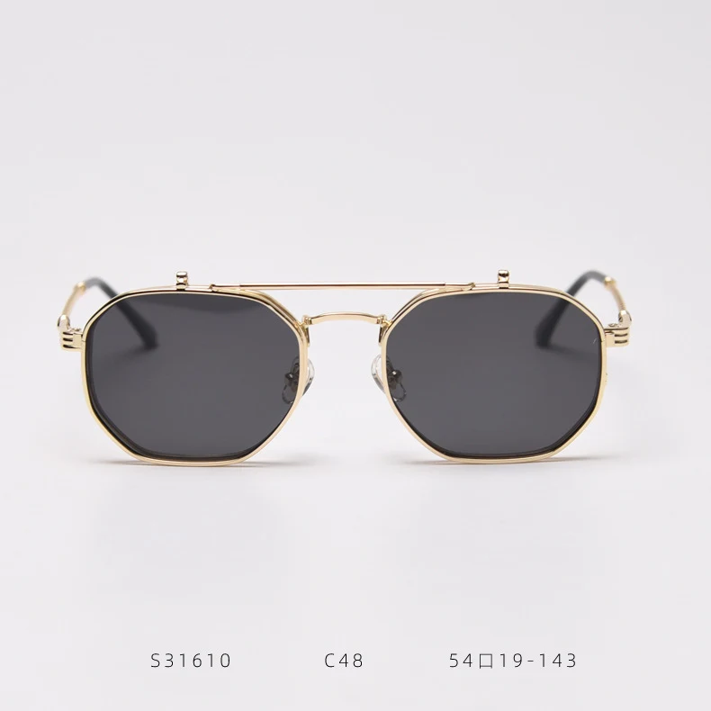 Title 2, Metall-Retro-Flip-Polarized-Sonnenbrille für kl...