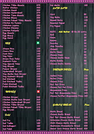 The Purple Leaf menu 1