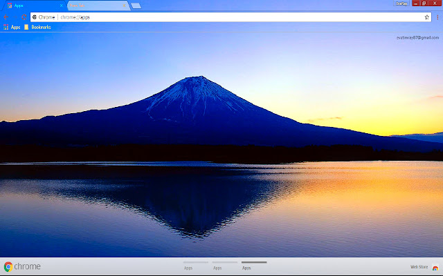 Blue Mountain Reflection Scenic chrome extension