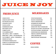 Juice N Joy menu 1