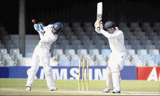 OUT OF REACH: Border’s Tapelo Letsholo tries to hold onto a short-pitched delivery during the game against Western Province last week in East London Picture: MARK ANDREWS