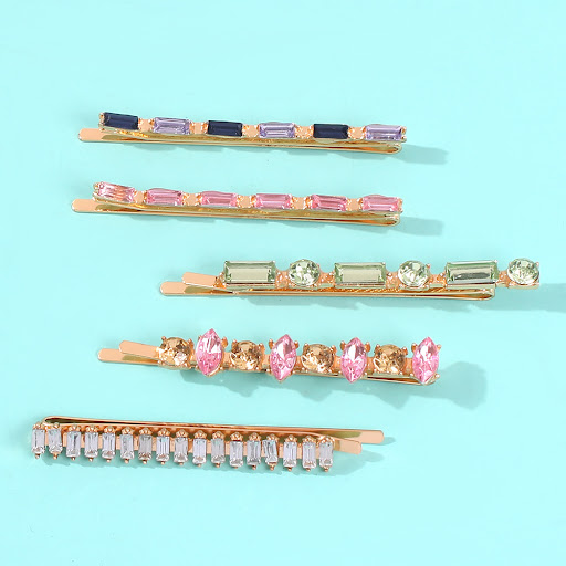 Title 3, Trendy Street Shooting Word Clip Hairpin Cross-...