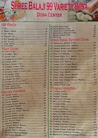 Shree Balaji Dosa Center menu 2