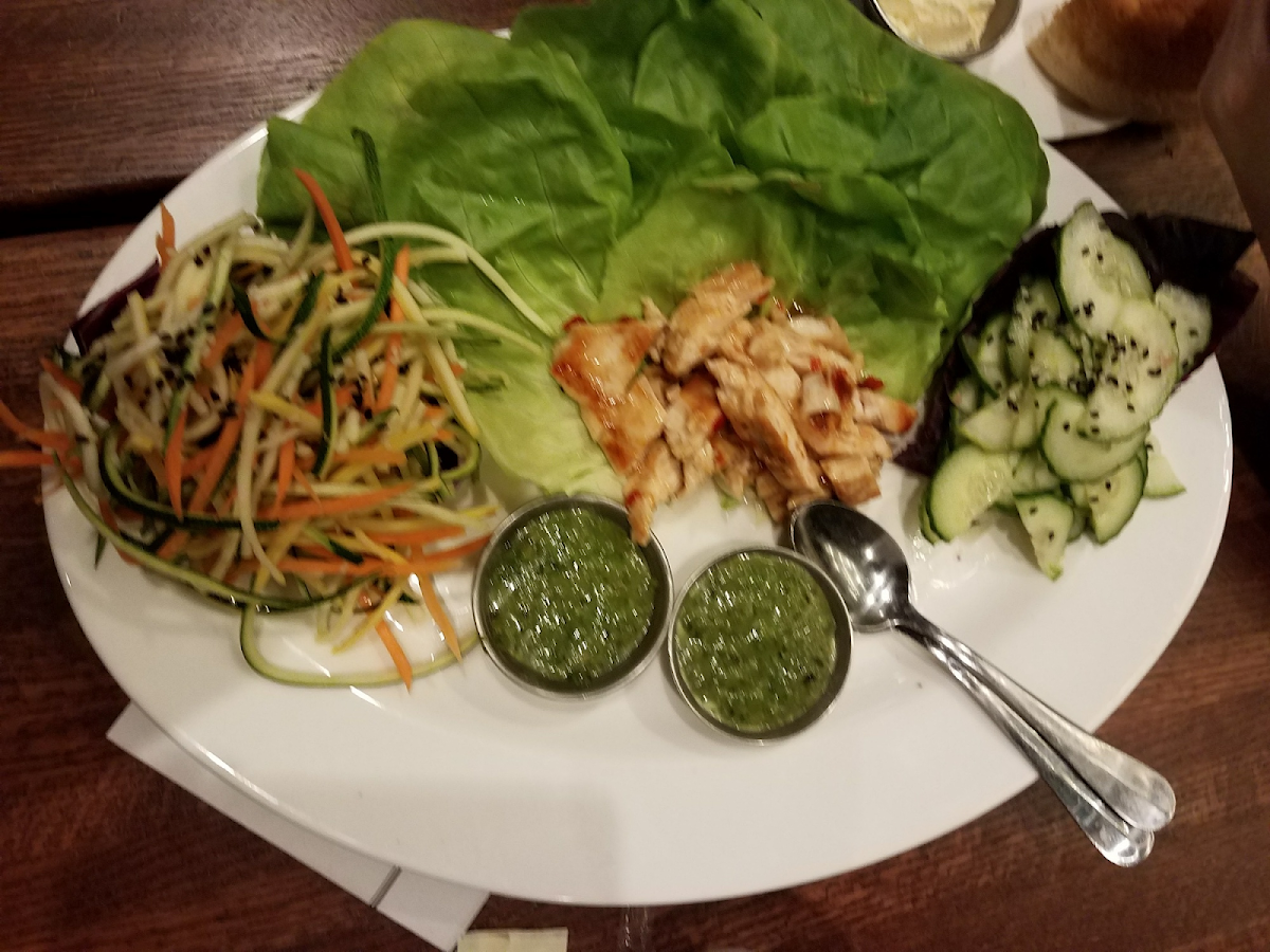 Chicken lettuce wrap