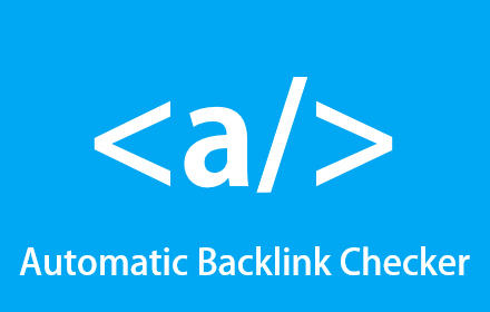 Automatic Backlink Checker small promo image