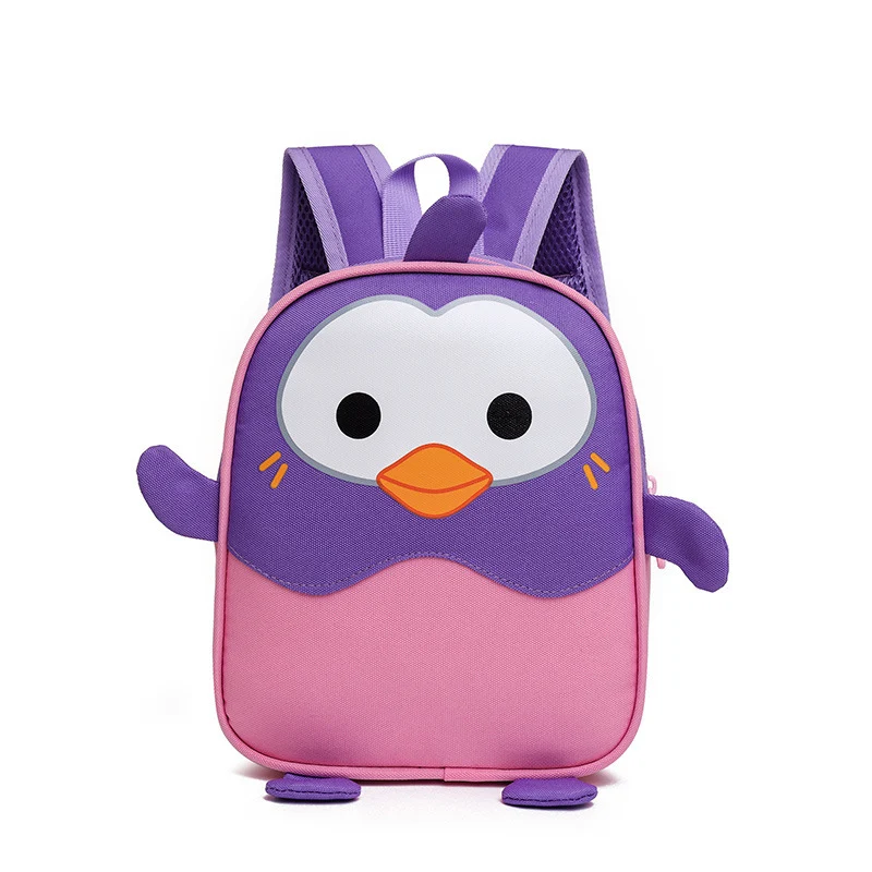 Mochila Infantil Fofa Versão Pinguim Fofo Perfeita para Crianças, Escola e Passeios. Design Encantador e Conforto para o Dia a Dia.