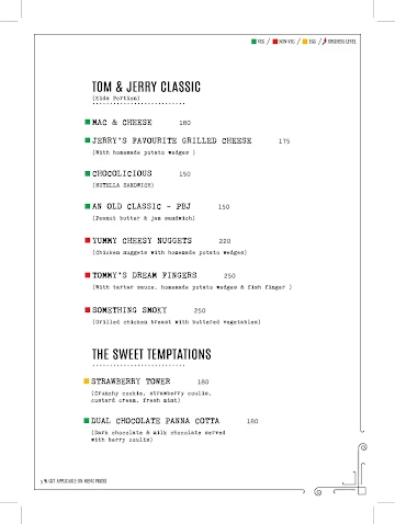 East India Street Cafe menu 