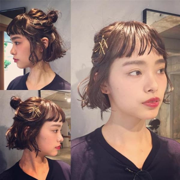 ボブ 結婚式お呼ばれヘアアレンジ特集 自分で簡単にできるセットをご紹介 Trill トリル