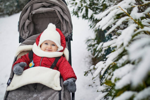 Baby Riding in Stroller in Snow | Best Stroller for Snow | Baby Journey