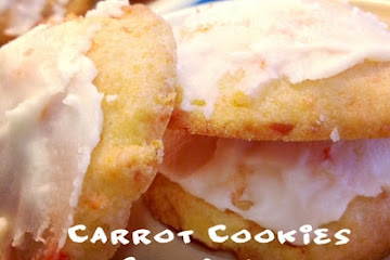Carrot Cookies with Orange Icing