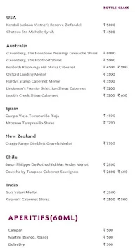 Infinity - Crowne Plaza menu 2