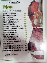 The Shawarma King menu 1