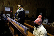 Convicted serial killer Rosemary Ndlovu and her co-accused Nomsa Mudau. The former police officers are accused of plotting to murder Mudau's husband.