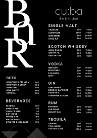 Cu : Ba Bar & Kitchen menu 1