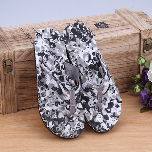 Title 1, Spiral Pattern Beach Flip-flops EVA Non-slip Sl...