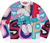 smurfs x supreme sweater