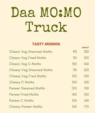 Daa Momo Truck menu 1