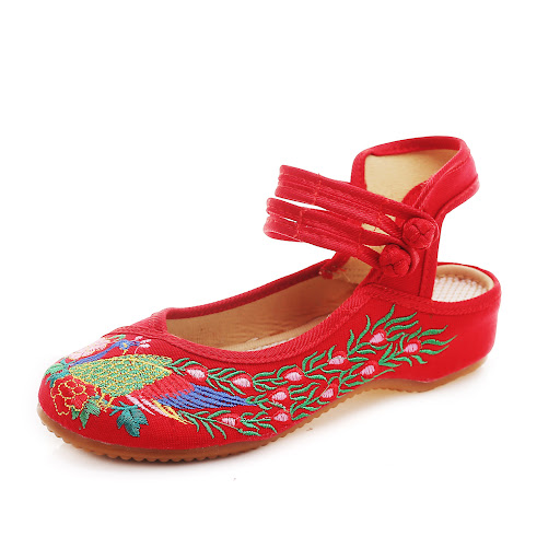 Title 13, Ethnic Style Embroidered Cloth Shoes Sandals La...