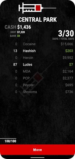 Screenshot Dope Wars Classic