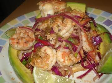 Mexican Shrimp Tostadas (Tostadas de Camaron)