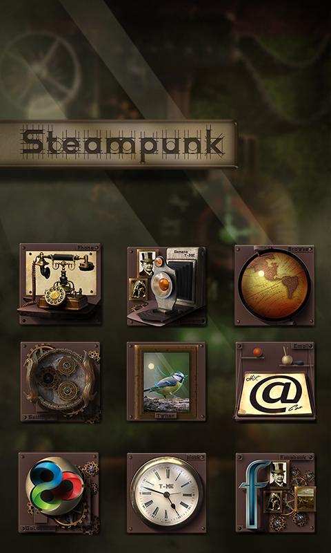 Steampunk GO Launcher Screen 3