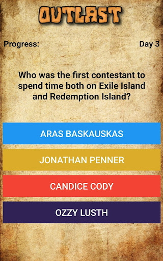 Outlast - Survivor Trivia Quiz