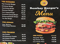 Bombay Burger menu 1